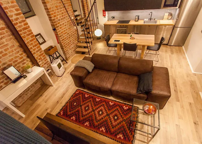 Апартаменты Zentrales Industrial Street-loft *