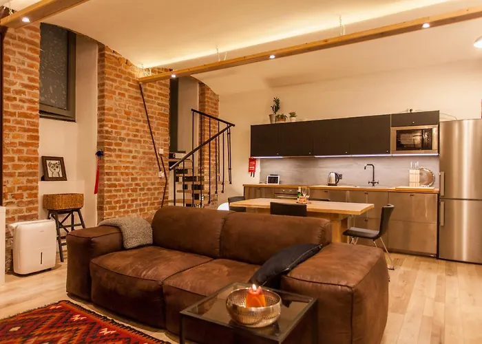 Zentrales Industrial Street-loft Вена